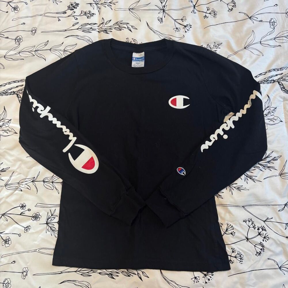 Champion black long sleeve shirt